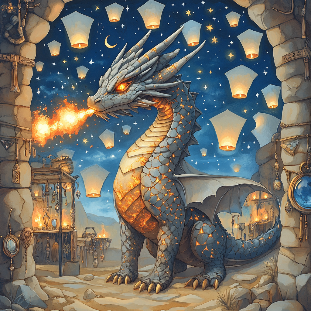 Dragon Forged Sky Lanterns paint by color