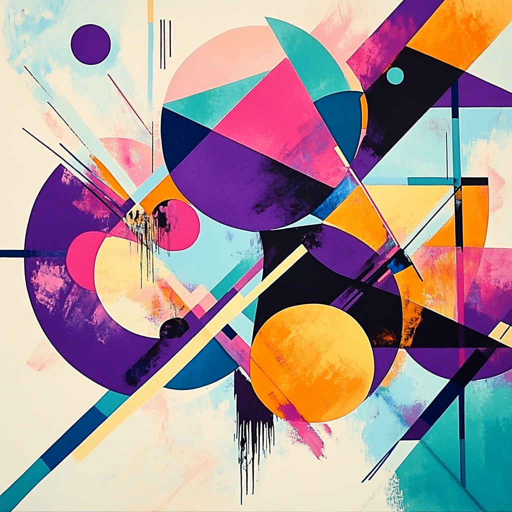 Wassily Kandinsky Inspired Abstract Music Festival painting number kit