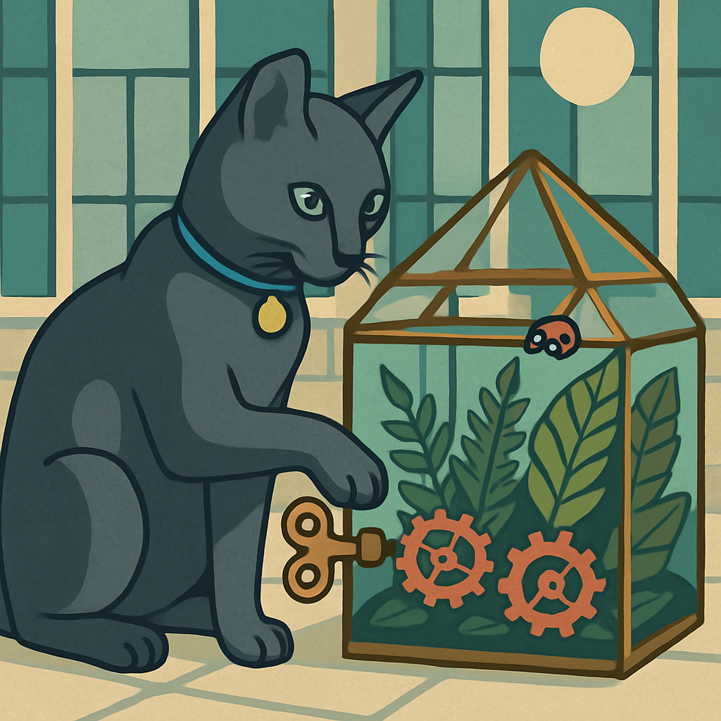 Clockwork Conservatory Cat Expedition painting number kit