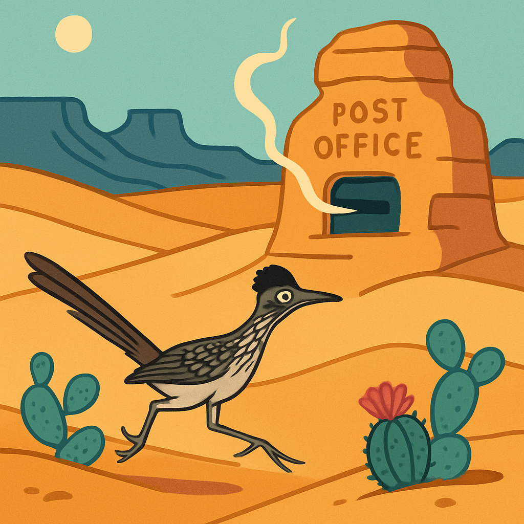 Desert Mirage Post Office paint by numbers