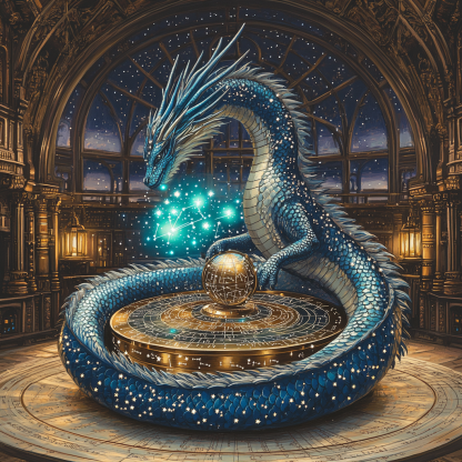 Celestial Orrery Dragon DIY paint by numbers