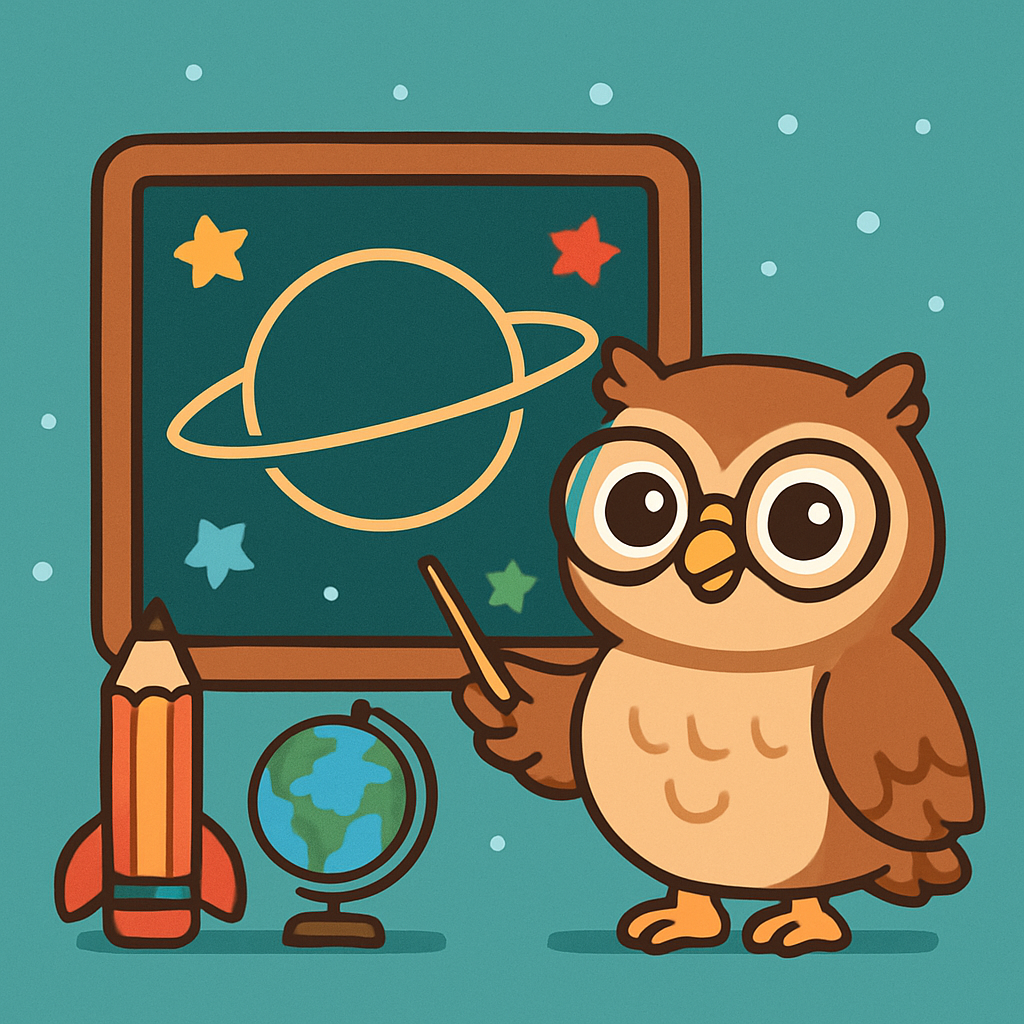 Comet Classroom Owl And The Planet Chalkboard Numbered painting kits
