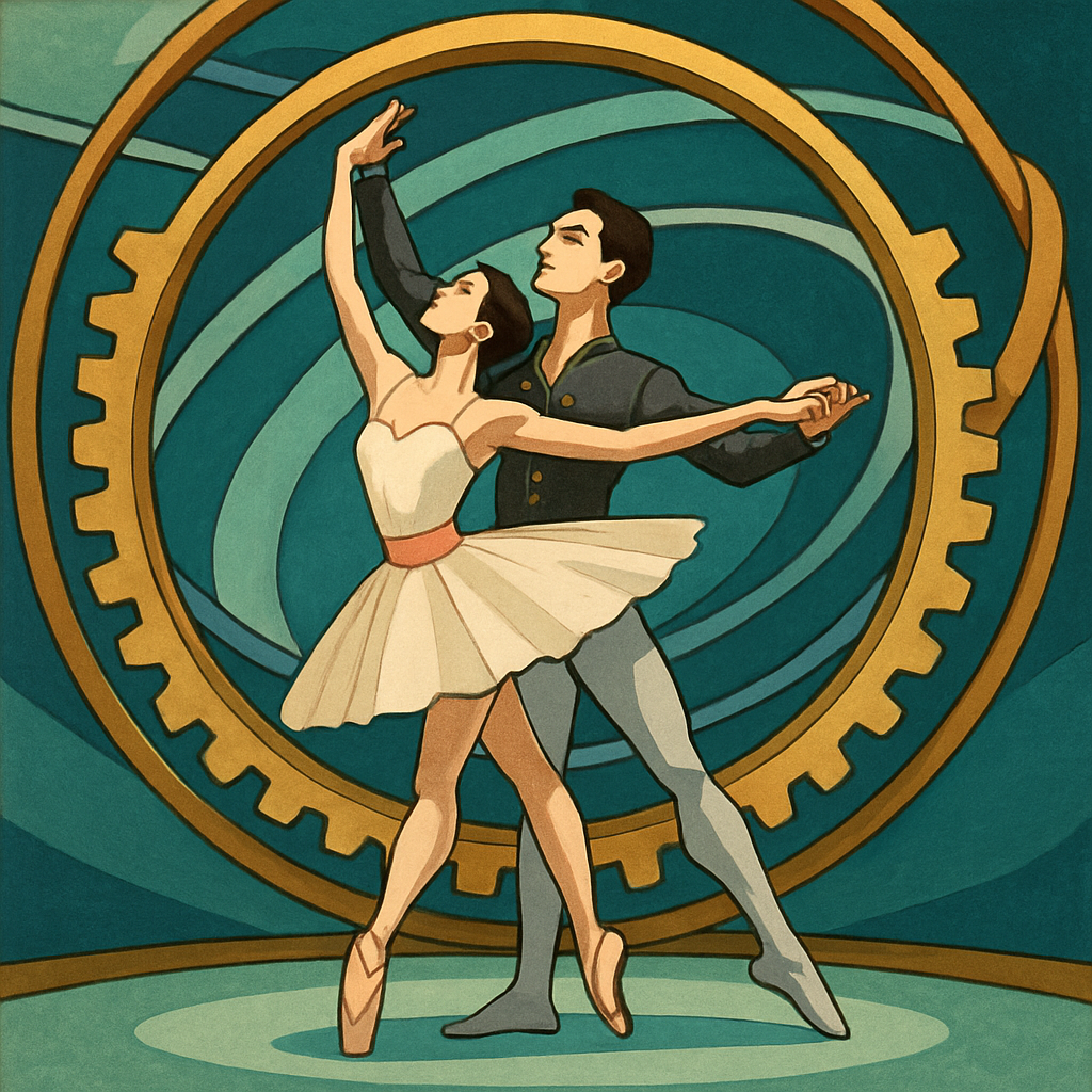 Ballet Starlit Orrery Pas De Deux Painting by numbers kit