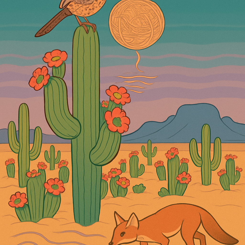 Desert Crafted Mirage Orchard Number painting