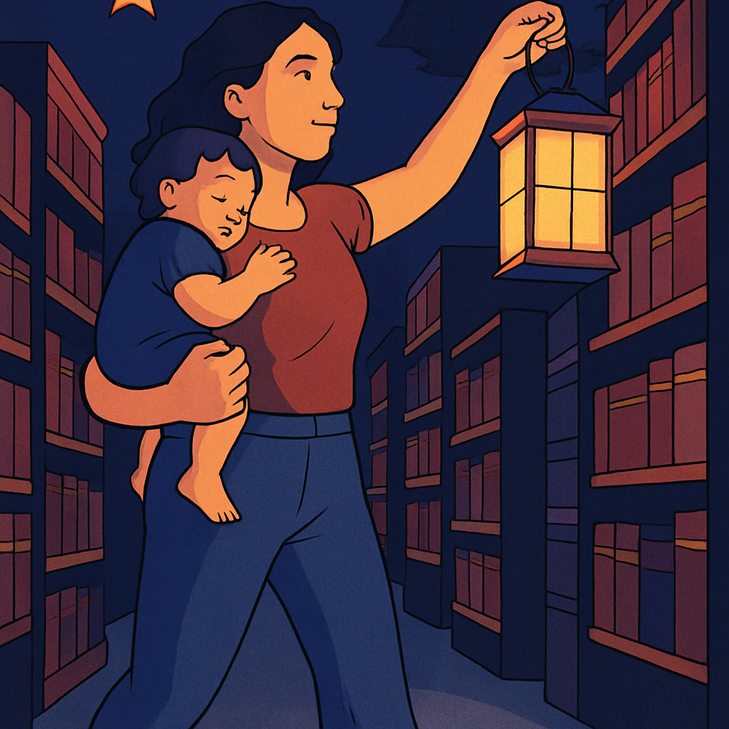 Library Lanterns Of Motherly Courage Paint by numbers kits