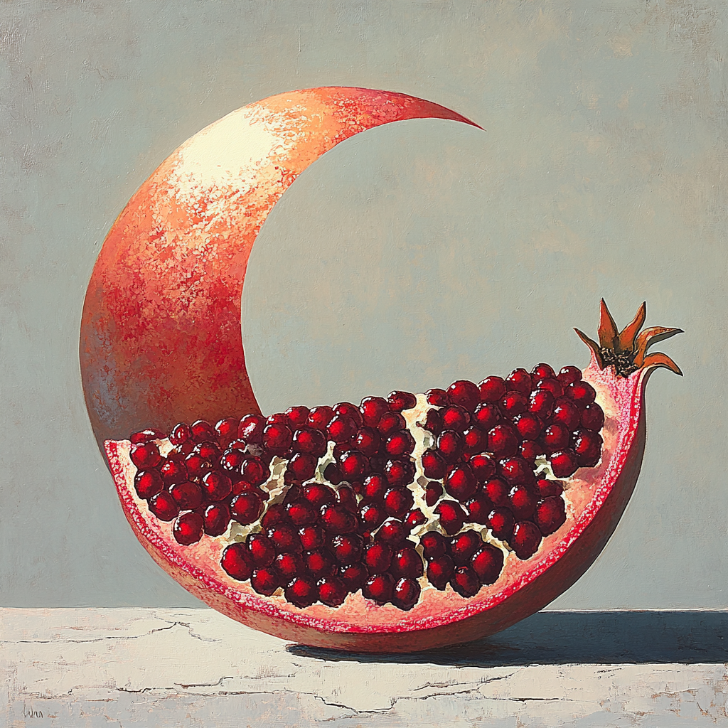 Michelangelo Inspired Eclipse Pomegranate DIY paint by numbers