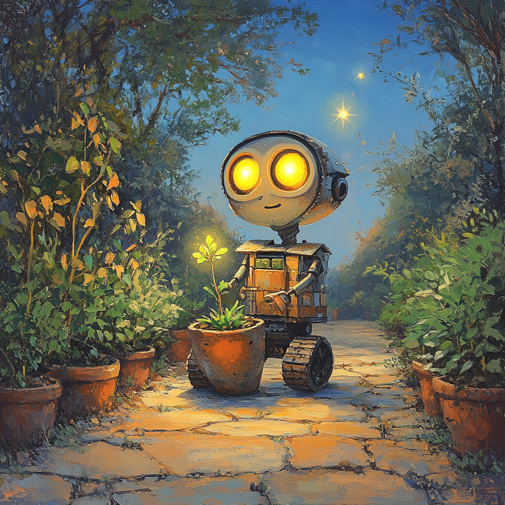 WALL E Garden Of Little Stars paint by numbers