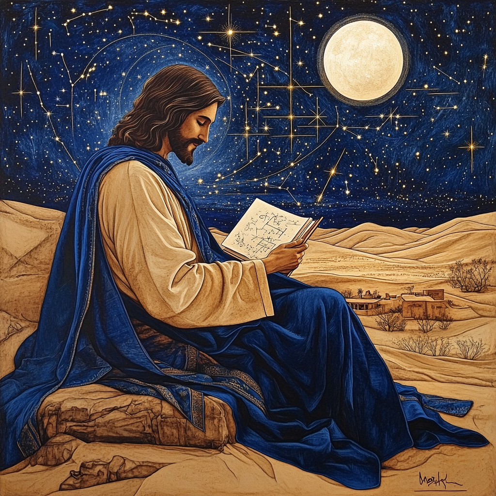 Desert Stargazer Jesus Paint by numbers art
