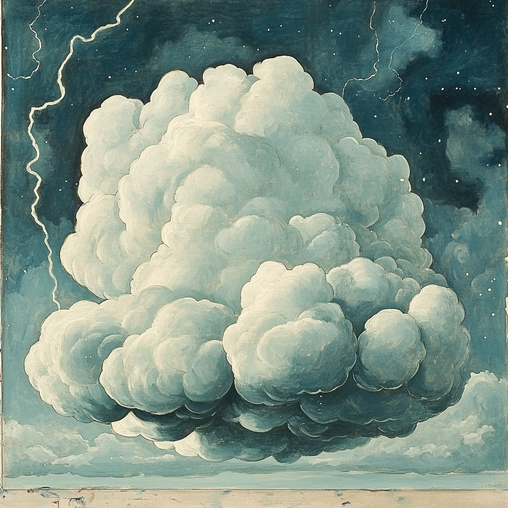 Michelangelo Inspired Auroral Storm Cloud Paint by numbers art