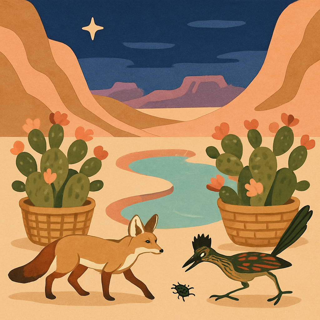 Oasis Market In Desert Light Paint by numbers kits