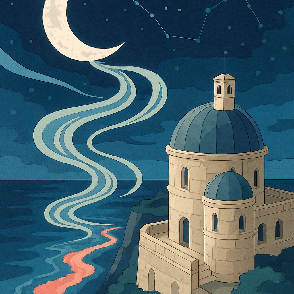 Tidal Observatory Under The Moon DIY paint by numbers