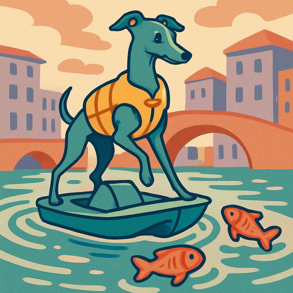 Clockwork Canals With Dog Companion paint by numbers