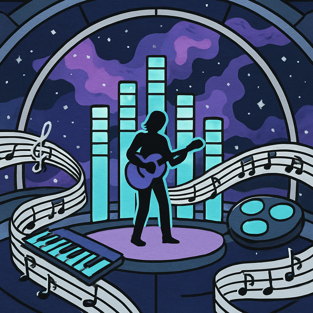 Music Starship Concert Paint by numbers kits