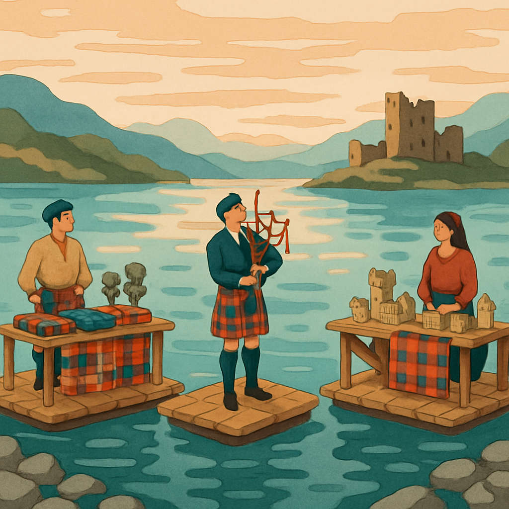 Lochside Craft Market In The Heart Of Scotland paint by number