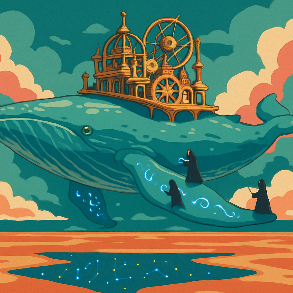 The Orrery Whale Of Fantasy Tides Numbered painting kits