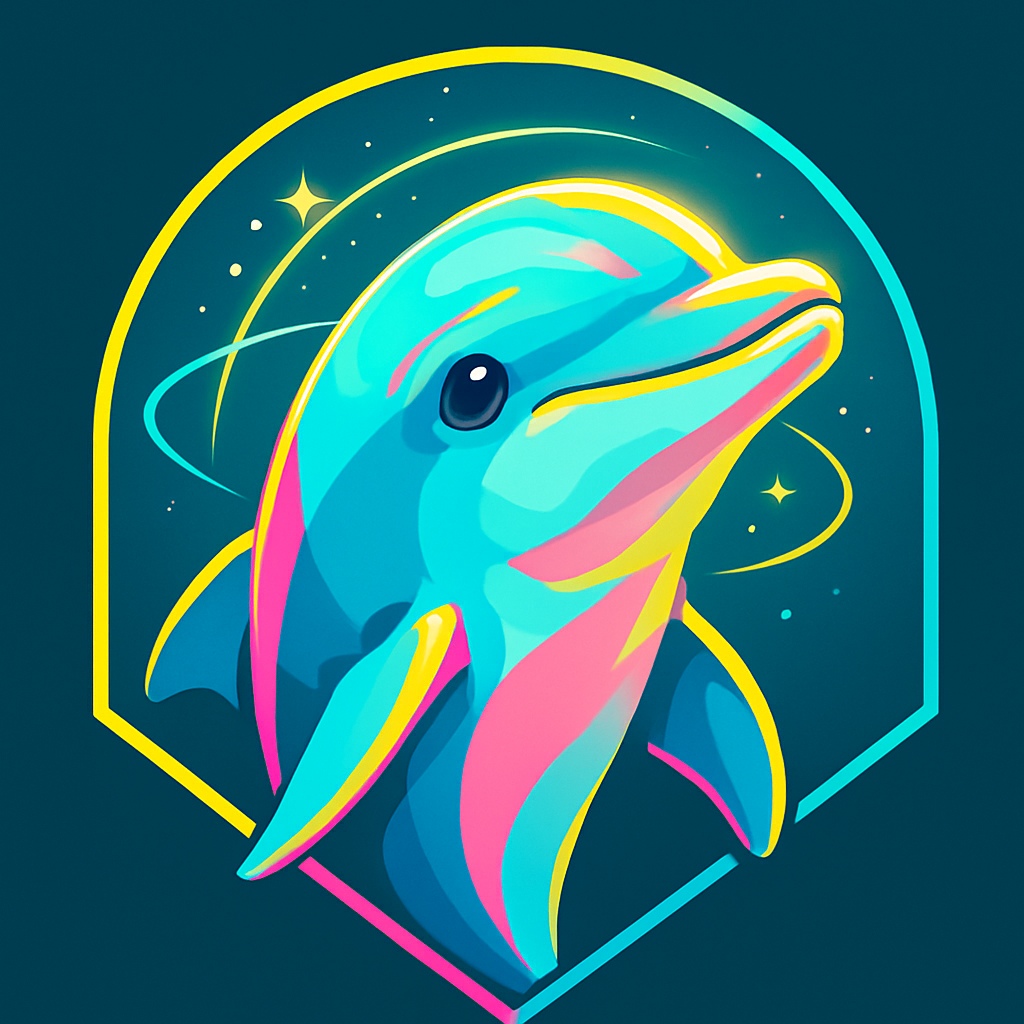 Turbo Orbit Dolphin Joyburst Numbered painting kits