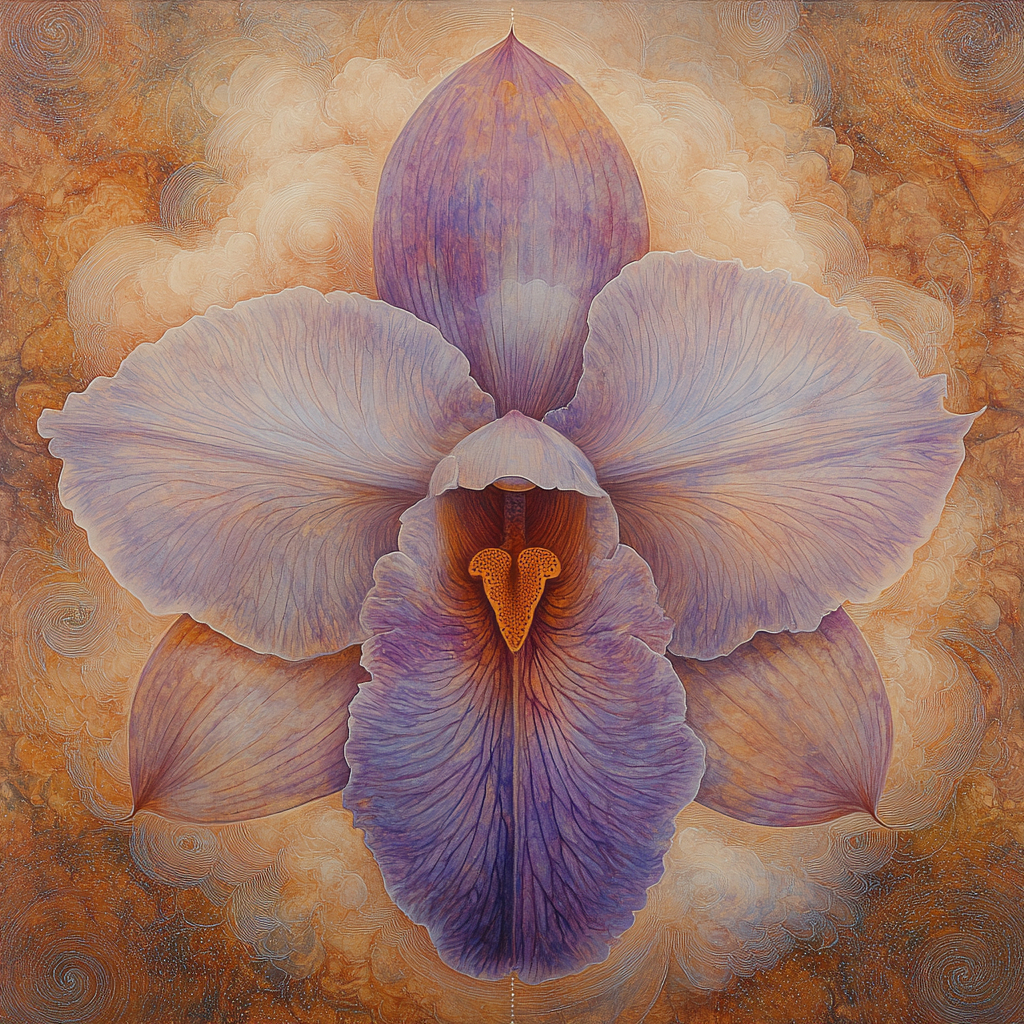 Leonardo Da Vinci Inspired Orchid Nebula Study Painting by numbers kit