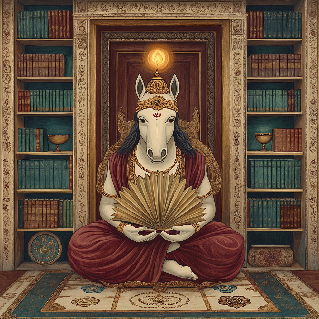 Hayagriva Library Of Radiant Scrolls Number painting