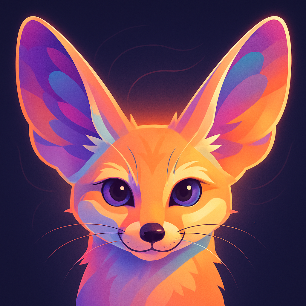 Violet Mirage Fennec Paint by numbers art