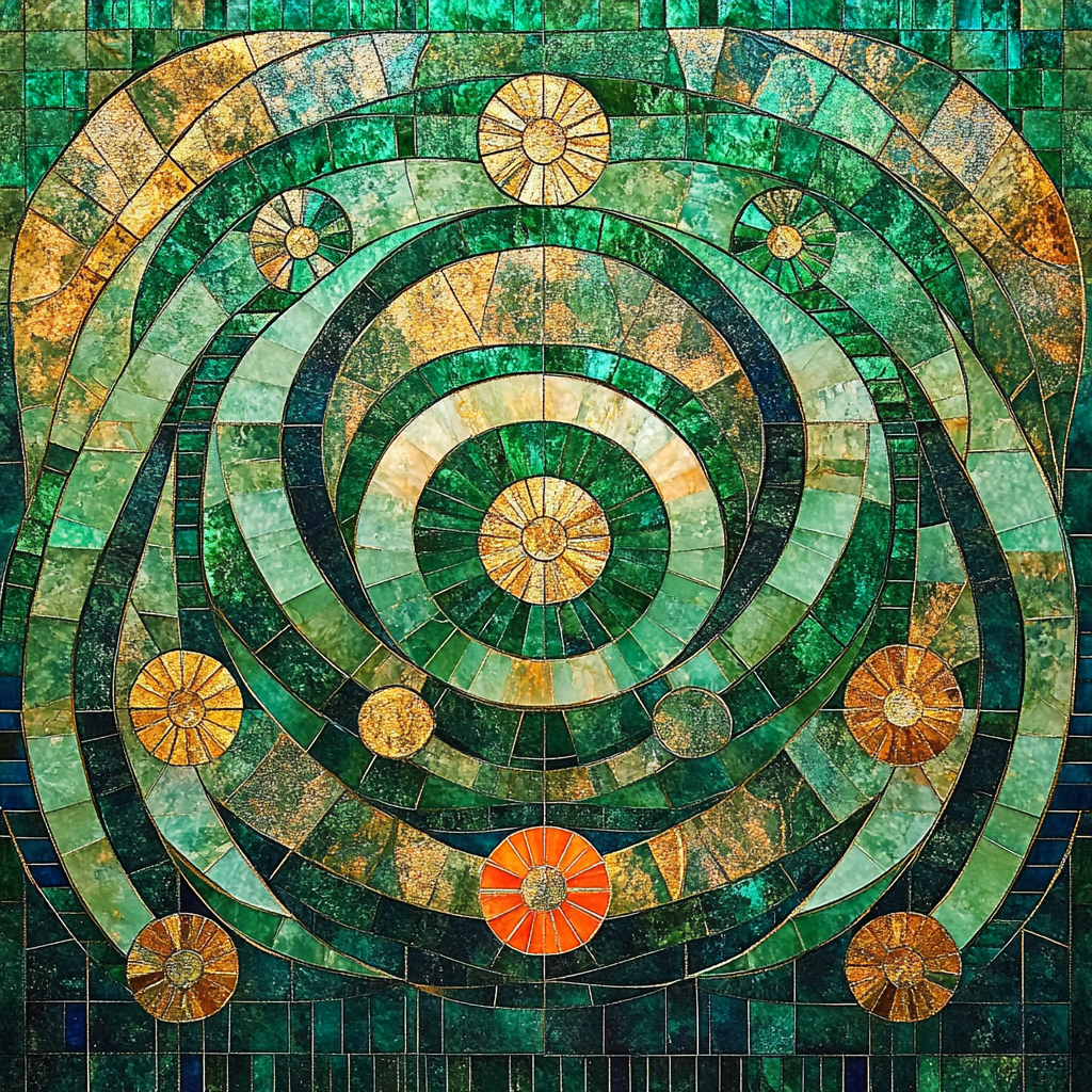 Gustav Klimt Inspired Symphony Of Seasons Patternfield paint by number