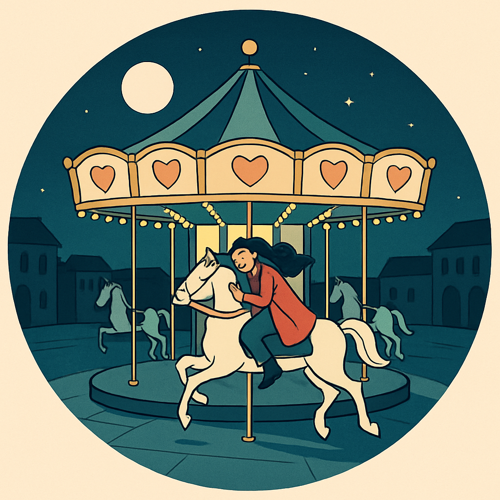Midnight Carousel Valentines Day Reverie Paint by numbers kits