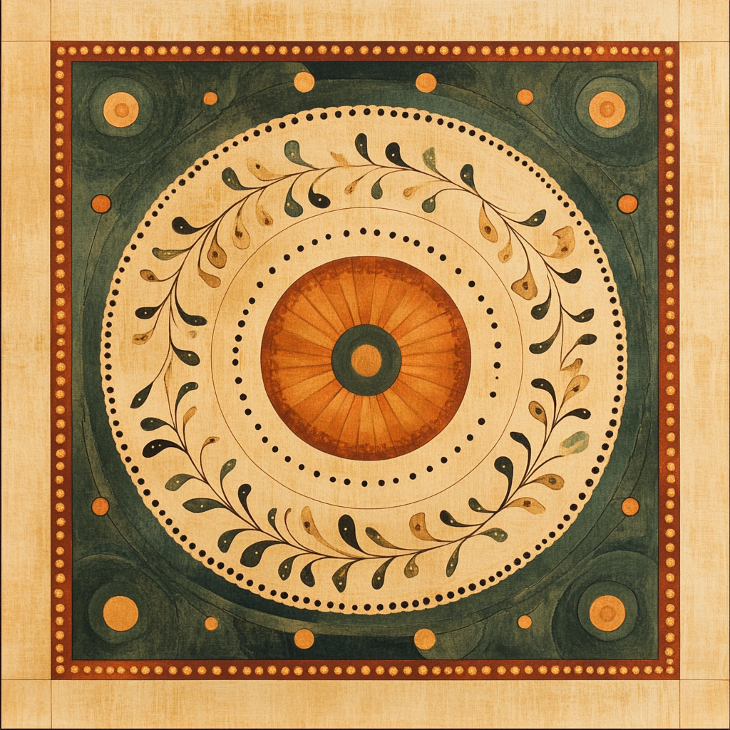 Nandalal Bose Inspired Constellation Mandala Of Silent Seasons Painting by numbers kit
