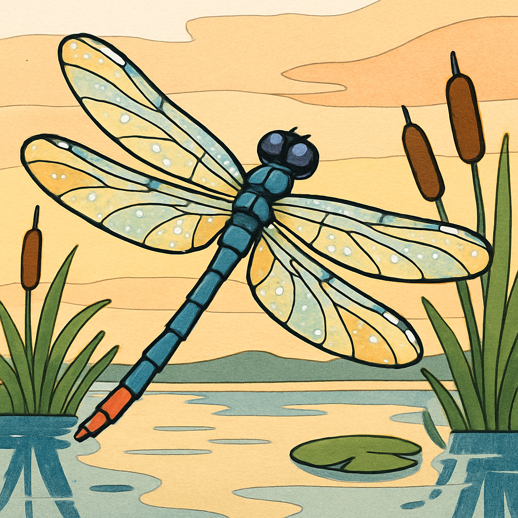 Prism Marsh Dragonfly Paint by numbers art