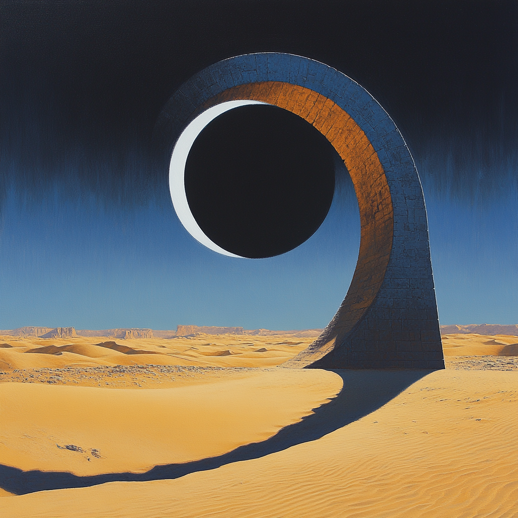 Salvador Dali Inspired Desert Eclipse Dreams Numbered painting kits