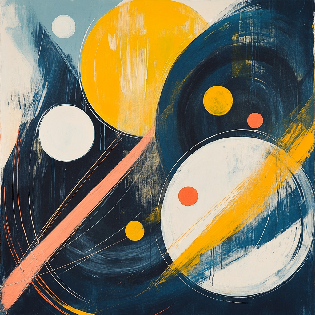 Wassily Kandinsky Inspired Solar System Symphony Number painting