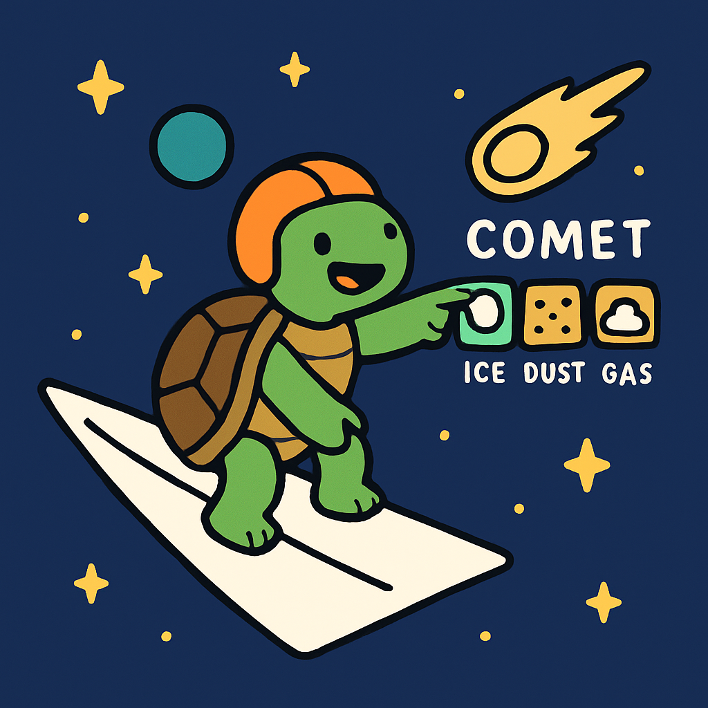 Solar Sail Turtle And The Comet Classroom Paint by numbers kits