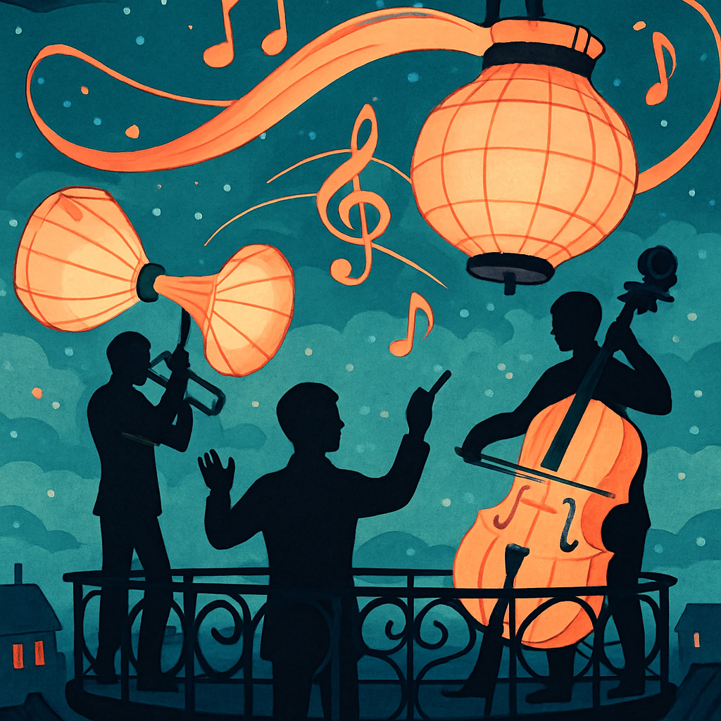 Paper Lantern Orchestra Of Music Paint by numbers kits