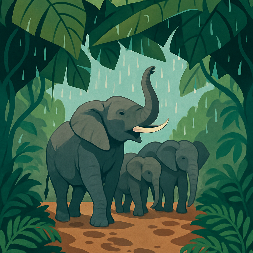 Monsoon Canopy Elephant Parade DIY paint by numbers