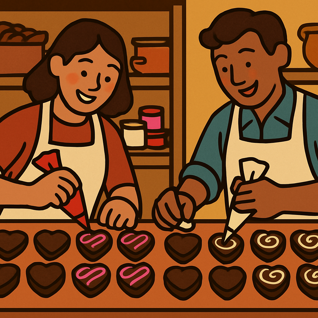 Valentines Day Chocolate Workshop Magic Numbered painting kits