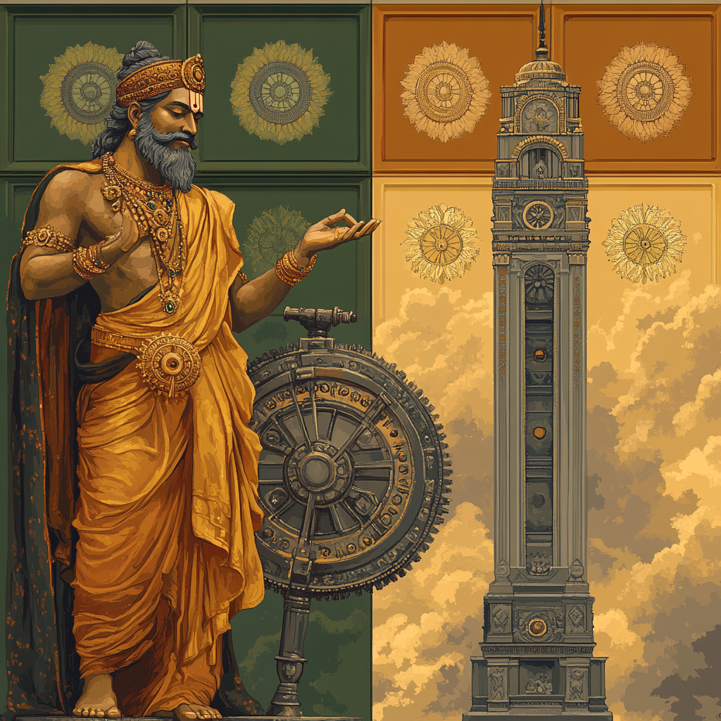 Brahma Clocktower Of Cycles And Seasons DIY paint by numbers