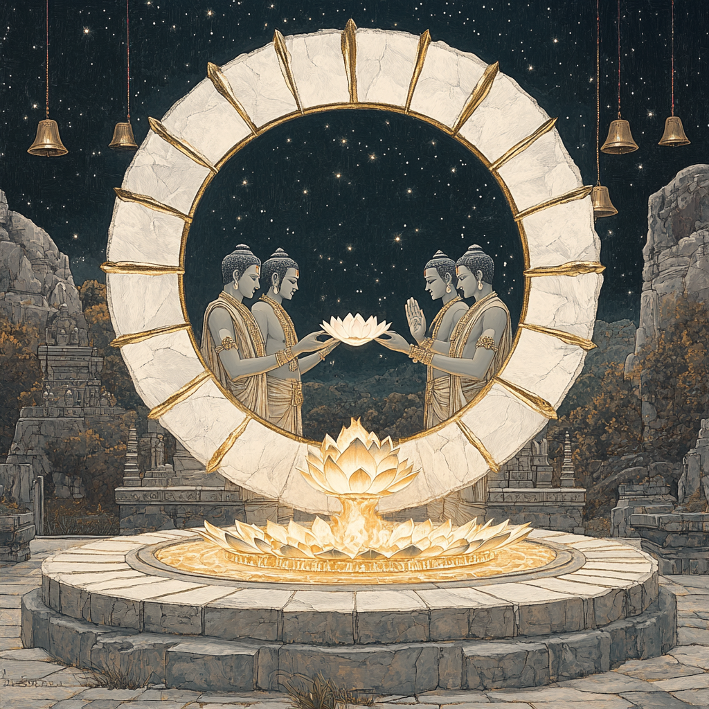 Brahma Fireless Sacrificial Circle Of Light paint by number