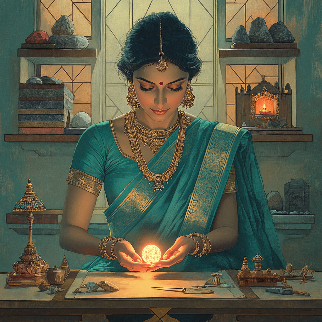 Parvati Jewel Workshop Calm Paint by numbers art