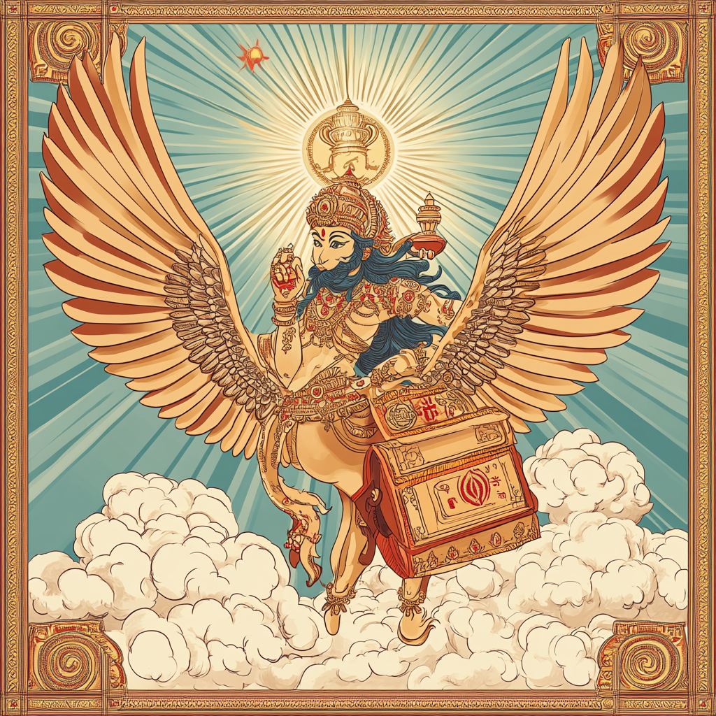 Garuda Courier Of The Four Symbols Number painting