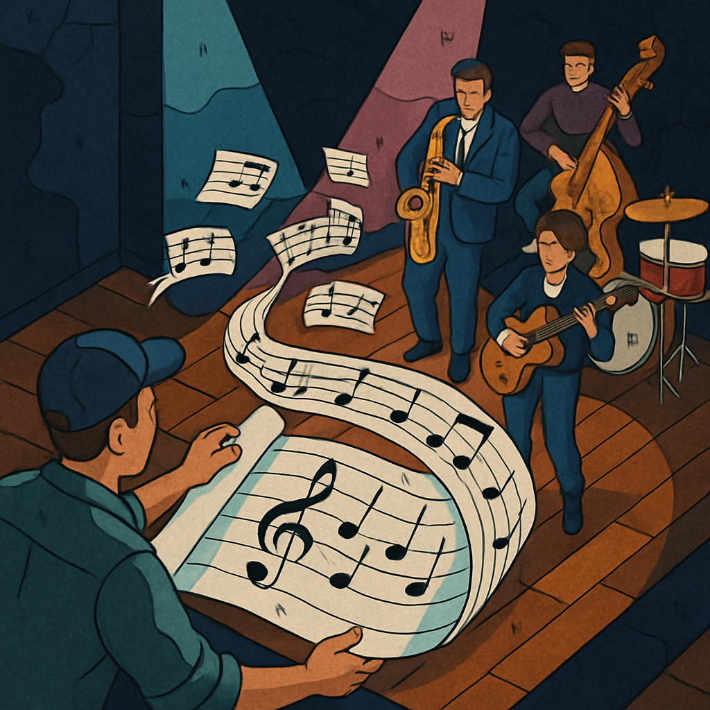 Backstage Rhythm Map In Jazz Painting by numbers kit