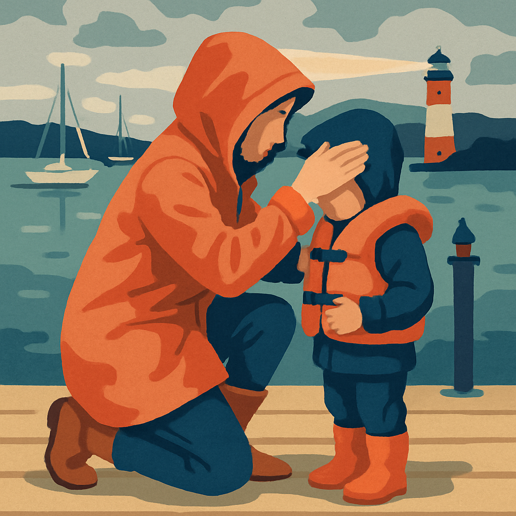 Harbor Light Mother painting number kit