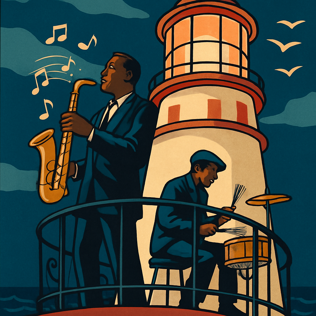 The Jazz Lighthouse Jam Session paint by numbers