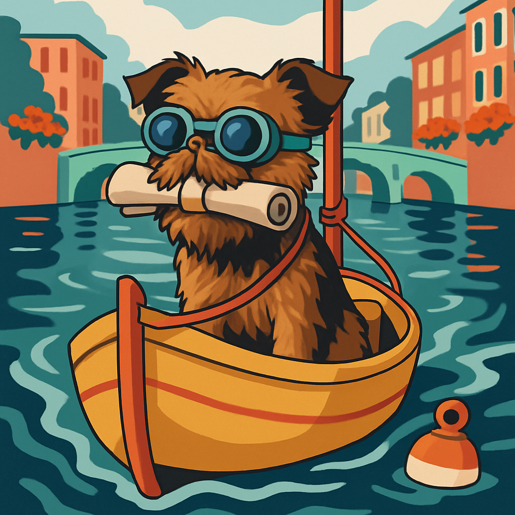 Clockwork Canal Dog Courier DIY paint by numbers