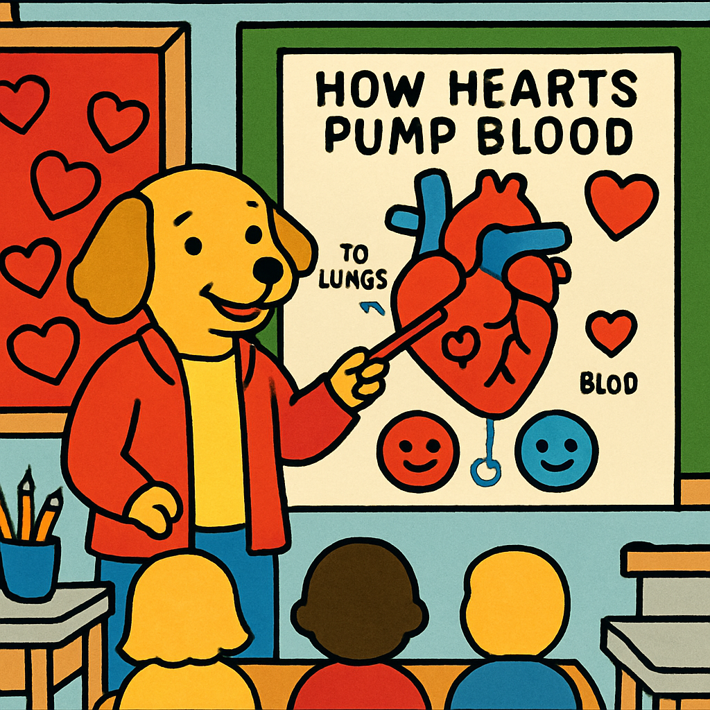 Valentines Day Classroom Heart Science Poster painting number kit