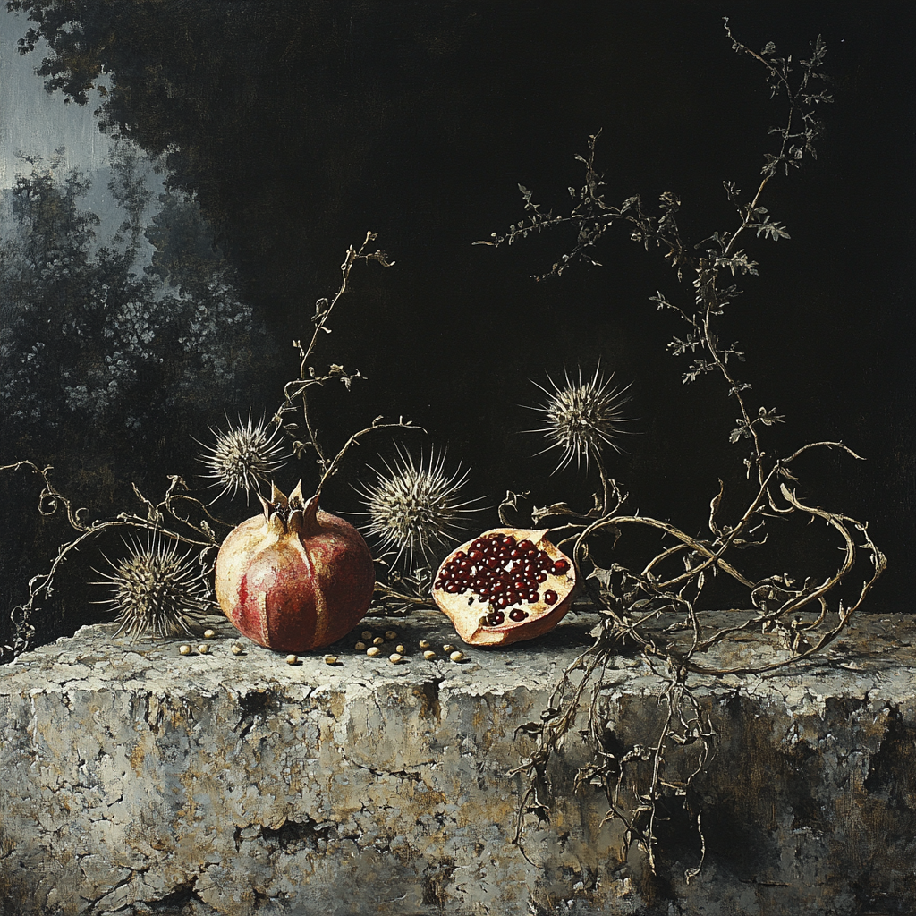 Francisco Goya Inspired Lanternless Altar Of Thistles Number painting