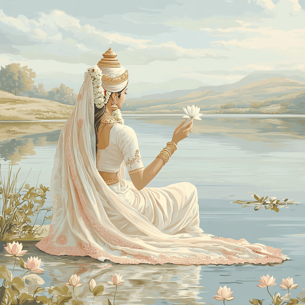 Parvati Pearl Lake Reflection Painting by numbers kit
