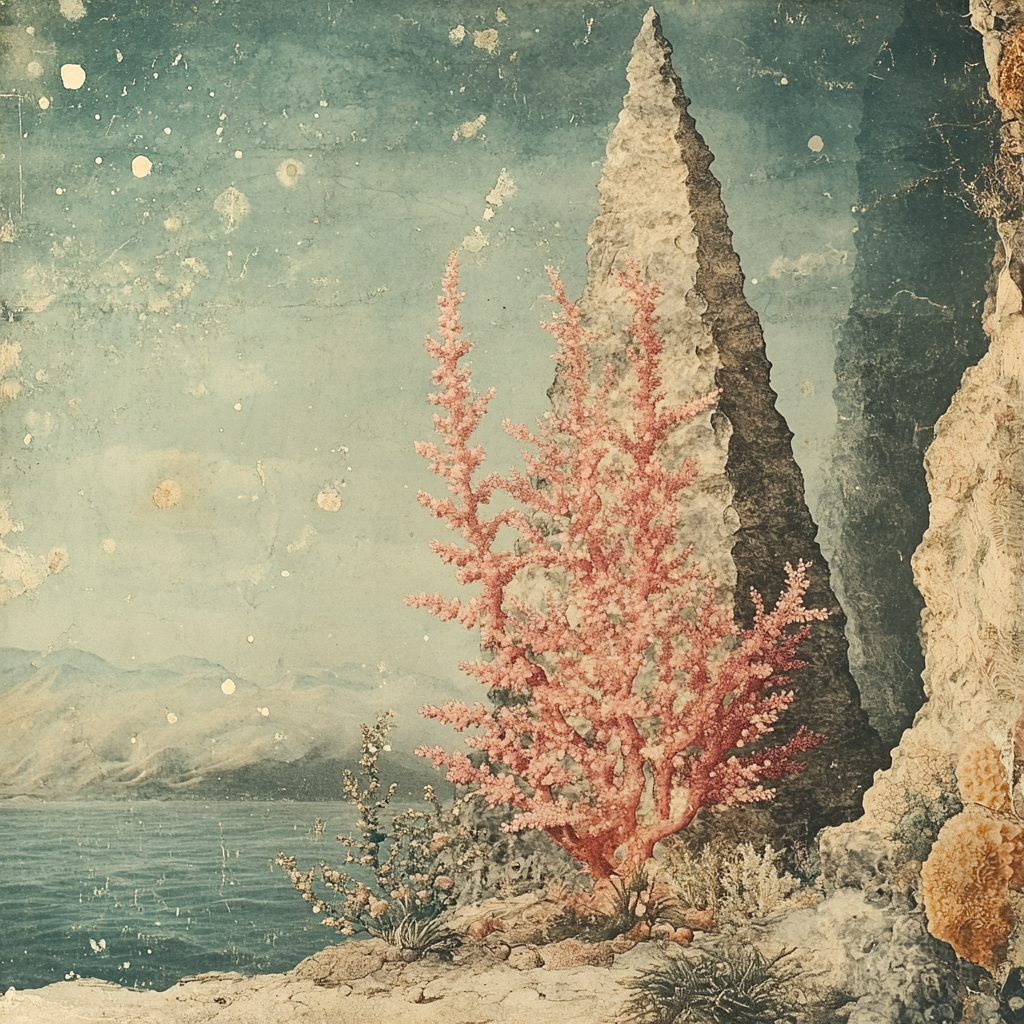 Michelangelo Inspired Coral Cathedral Reef paint by color