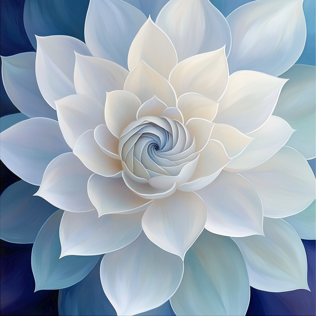 Georgia O’Keeffe Inspired Moonlit Night Blooming Cereus paint by numbers