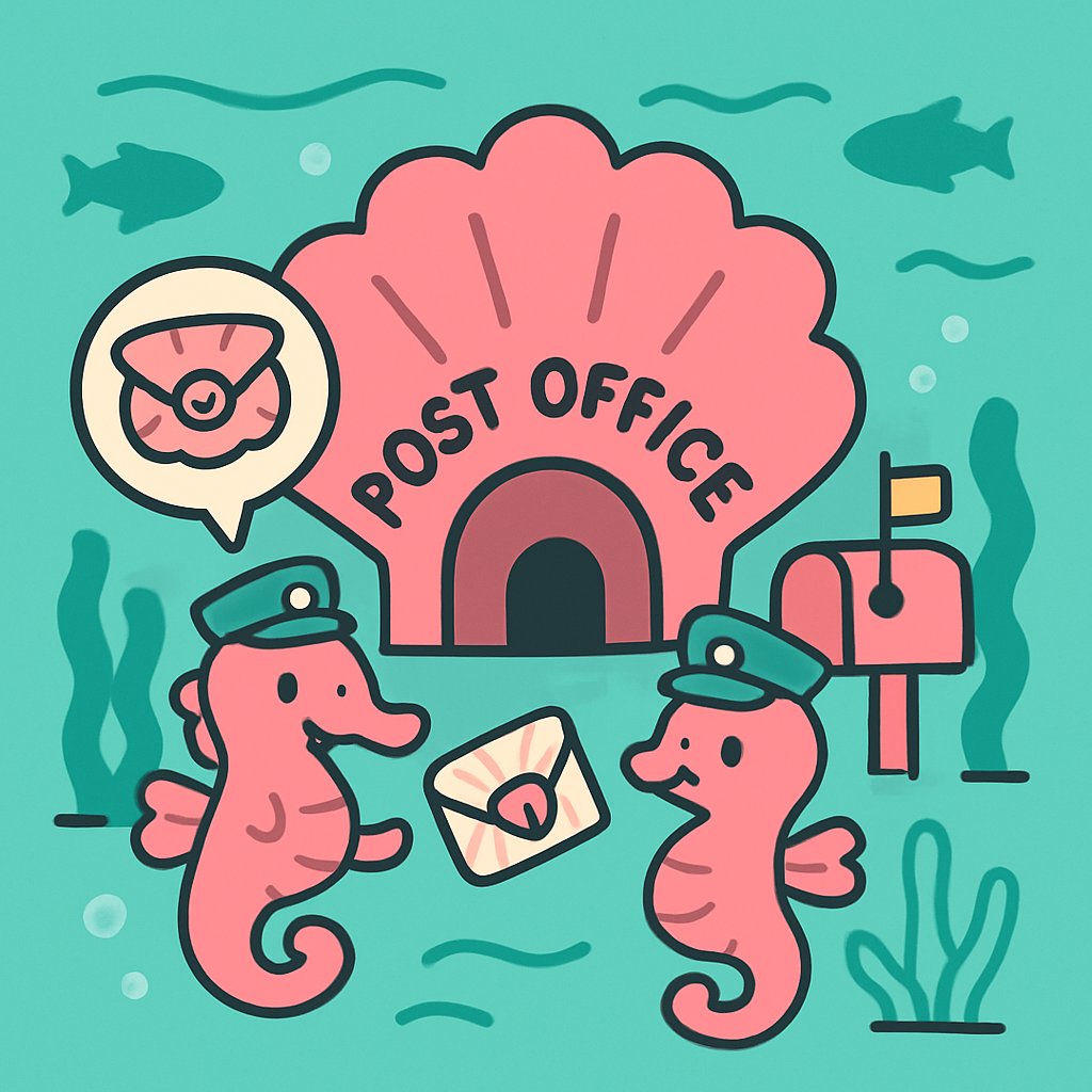 Underwater Post Office Of The Seahorse Couriers paint by numbers