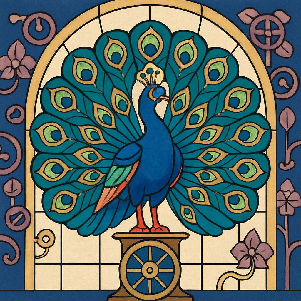 Clockwork Conservatory With Peacock Display Paint by numbers kits