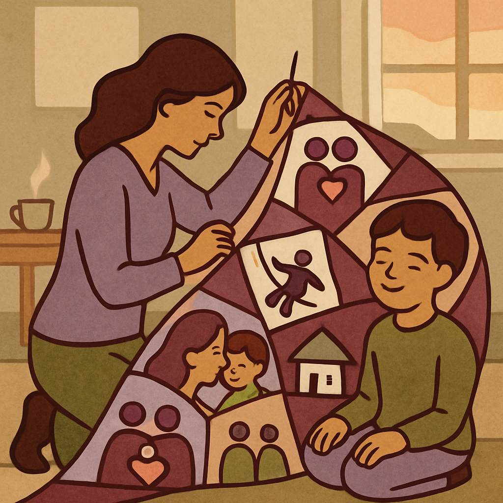 Mothercrafted Memory Quilt paint by color