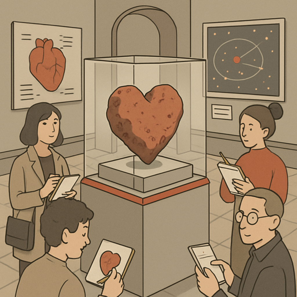 Valentines Day Meteorite Museum Exhibit Numbered painting kits
